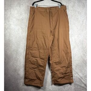 WFS Element Gear Pants Mens Size XL Brown‎ Quilted Outdoor Workwear Straight NEW